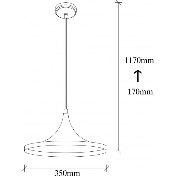 Elmas taklampa 3531 - Svart/röd Elmas taklampa 3531 - Svart/röd