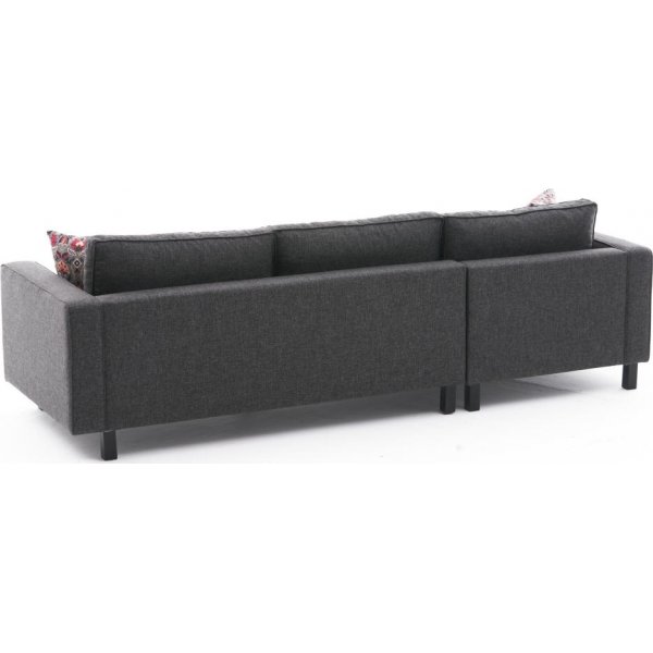 Canapé d'angle Kale - Lin anthracite Canapé d'angle Kale - Lin anthracite