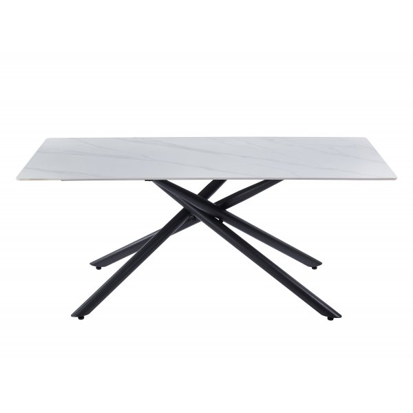 Jupiter matbord i sintrad sten - 180x90 cm - Vit marmor Jupiter matbord i sintrad sten - 180x90 cm - Vit marmor