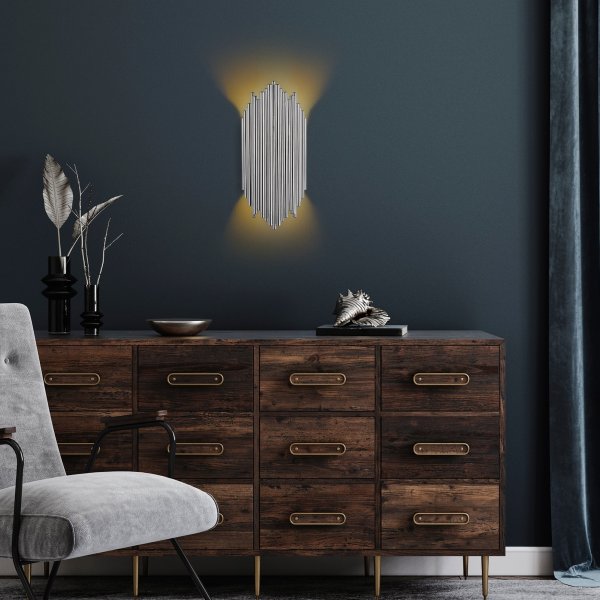 Kara wandlamp 13347 - Chroom