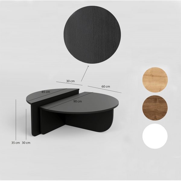 Table basse Podium Ø90 cm - Noir Table basse Podium Ø90 cm - Noir