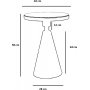 Chalice sidobord 42 cm - Guld