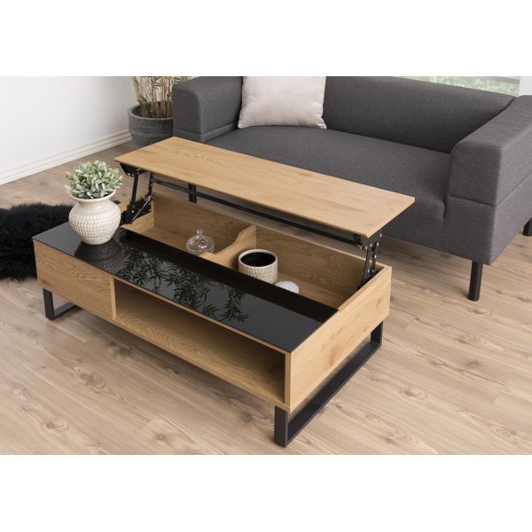 Azalea salontafel 110 x 60 cm - Eiken/zwart