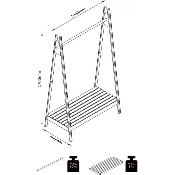 Torino kldstllning - Beige/svart