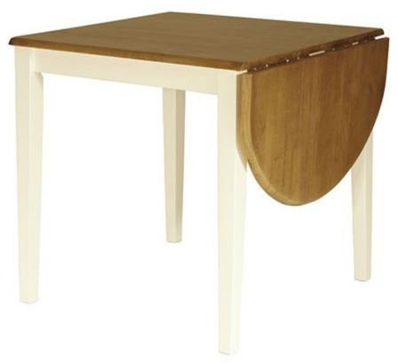 Nybro matbord - Ekbetsad/vit