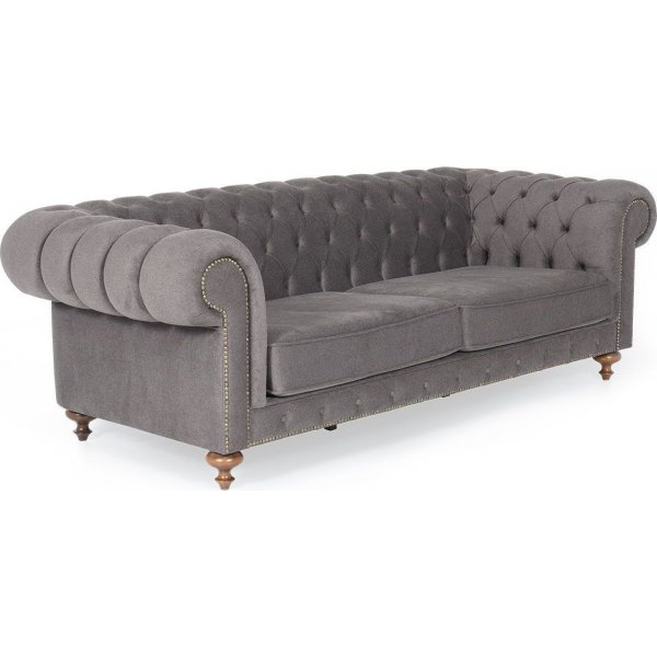 London 3-sits soffa - Grå London 3-sits soffa - Grå