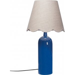 Carter bordslampa - Blå/Linne - 46 cm