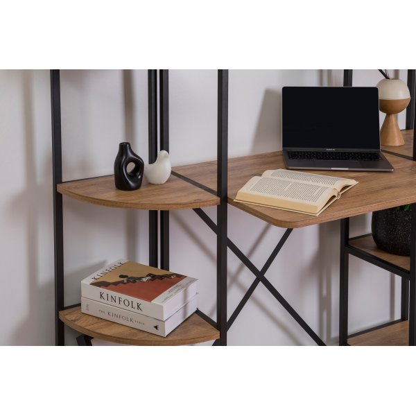 Bureau Aura 139 x 34 cm - Pin/noir