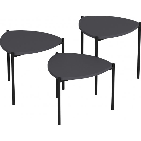 Lenny satsbord 45 x 45 cm - Antracit Lenny satsbord 45 x 45 cm - Antracit