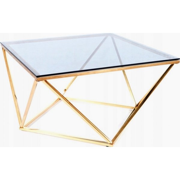 Table basse argentée 80 x 80 cm - Or Table basse argentée 80 x 80 cm - Or