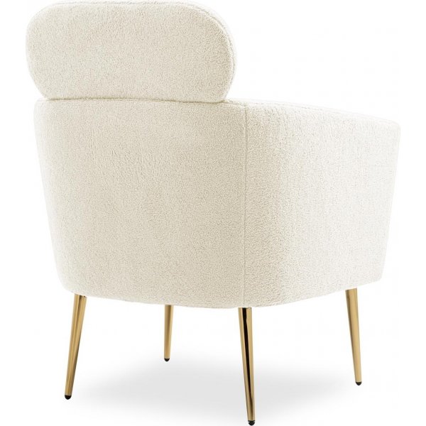 Fauteuil Calise - Blanc crème Fauteuil Calise - Blanc crème