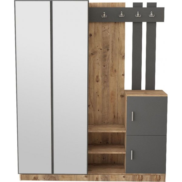 Visir hallmöbel - Furu/antracit Visir hallmöbel - Furu/antracit