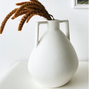 Vase en placage - Blanc