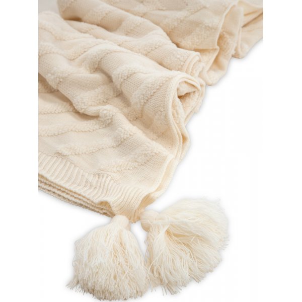 Lo pläd 130x170 cm - Vit Lo pläd 130x170 cm - Vit