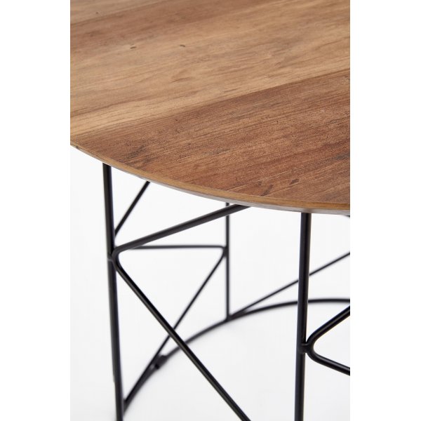 Table basse Aubergine Ø50 cm - Noyer/noir Table basse Aubergine Ø50 cm - Noyer/noir
