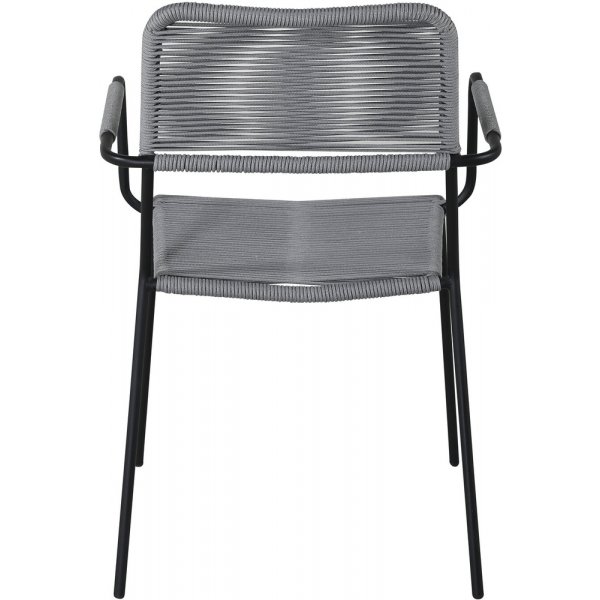 Lindos karmstol - Gr/Svart