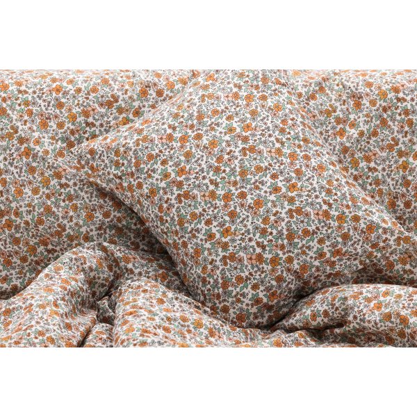 Vicky bäddset 200 x 150 cm - Brun/orange/grön/vit Vicky bäddset 200 x 150 cm - Brun/orange/grön/vit