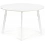 Muriel runt matbord 120 cm - Vit