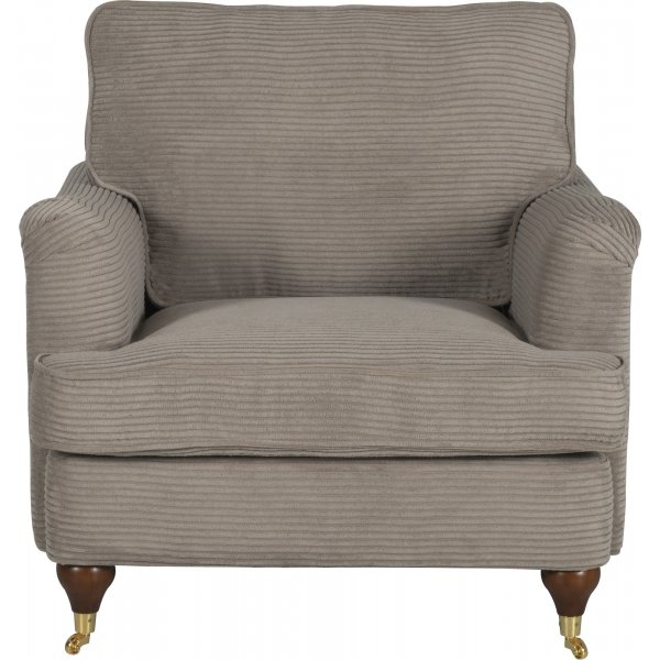 Fauteuil de luxe Howard Watford - Velours ctel marron clair