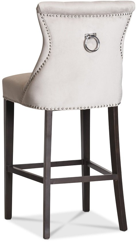 Tuva Denise barstol med handtag Gråbeige sammet Tuva Denise barstol med handtag Gråbeige sammet