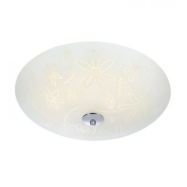 Fleur Taklampa 43 - Vit/Krom