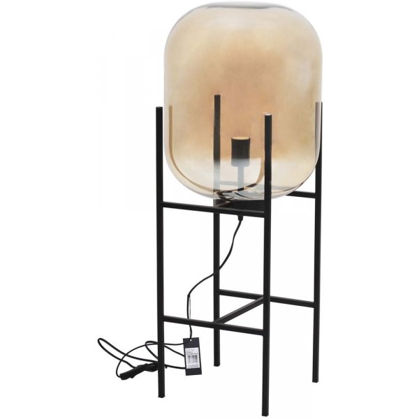 Elements golvlampa - Svart/klarglas