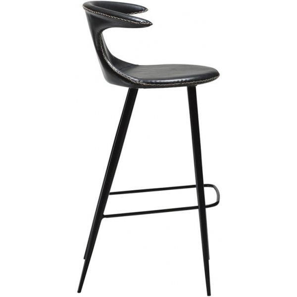 Flair barstol i svart PU SH 77 cm Flair barstol i svart PU SH 77 cm