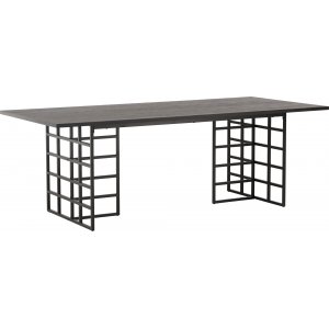 Alby eettafel 220 x 100 cm - Zwart