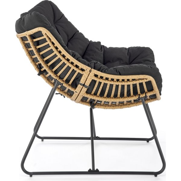 Fauteuil Whisper - Noir/beige Fauteuil Whisper - Noir/beige