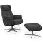 Peru reclinerftlj med pall - Gr