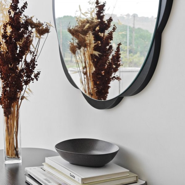 Miroir Fiore 1 - Noir