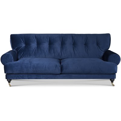 Andrew 3-sits soffa - Mrkbl sammet