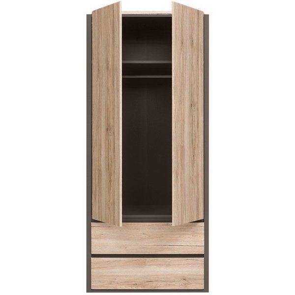 Runsala garderob - Ek/grå Runsala garderob - Ek/grå