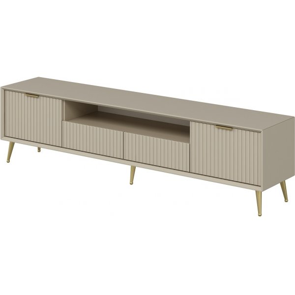 Meuble TV Bazal avec pieds - Beige Meuble TV Bazal avec pieds - Beige