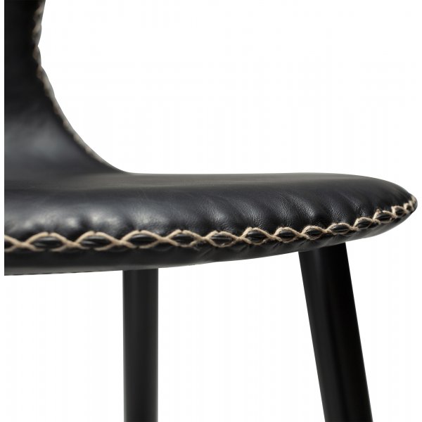 Dolphin barstol - Svart PU Dolphin barstol - Svart PU