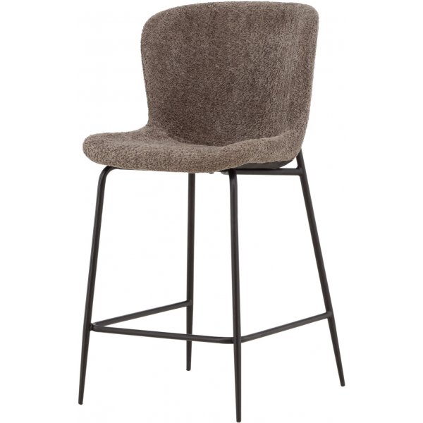 Tabouret de bar Modesto - Boucle marron