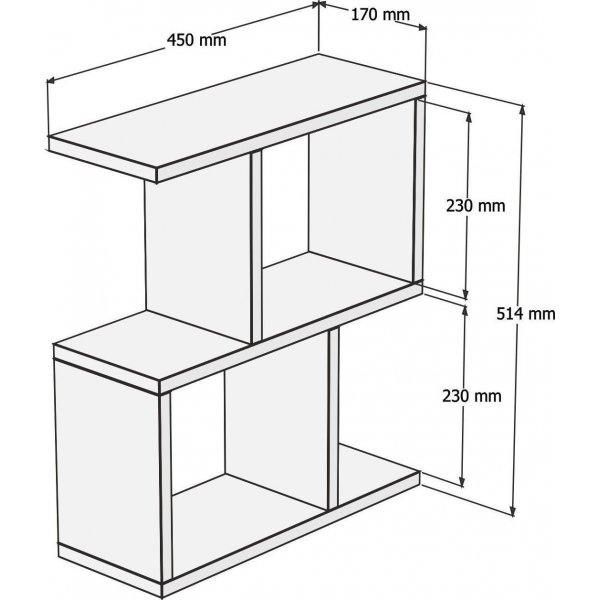 Table d\\\'appoint Zet 45 x 17 cm - Noyer Table d\\\'appoint Zet 45 x 17 cm - Noyer