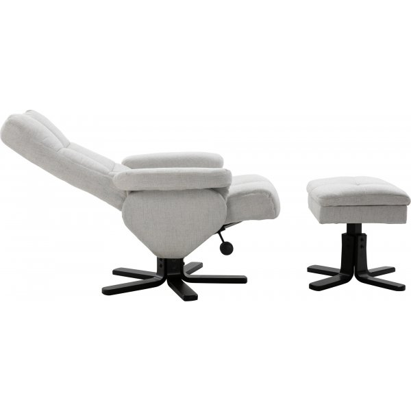 Sven reclinerftlj - Svart/Greige