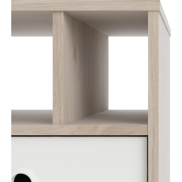 Rome sängbord - Hickory/vit Rome sängbord - Hickory/vit