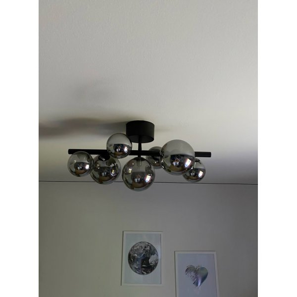 Molekyl plafond - Svart/rökgrå Molekyl plafond - Svart/rökgrå