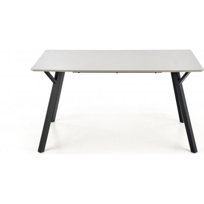 Valarauk matbord 140 cm - Ljusgr/svart