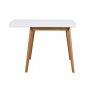 Orson klaffbord 80x80 cm + 30 cm - Vit/ek