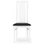 Torkelson Allegro matstol med tygsits - Vitlackat tr