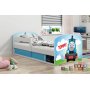 Vejle barnsng med frvaringsfack 80 x 160 cm - Valfri sticker & frg