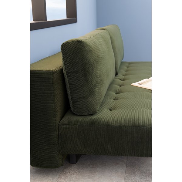 Blain 3-sits bäddsoffa - Grön Blain 3-sits bäddsoffa - Grön