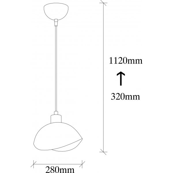 Sivani taklampa 833 - Svart