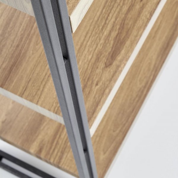 Dorine bokhylla - Ek/svart Dorine bokhylla - Ek/svart