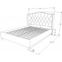 Duncan bedframe 160x200 cm - Beige fluweel