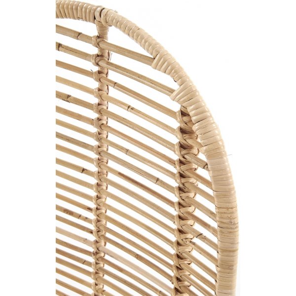 Chaise de salle  manger Juri - Rotin/noir