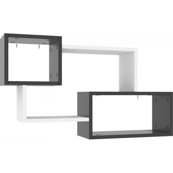 Ejder vägghylla - Antracit/vit Ejder vägghylla - Antracit/vit